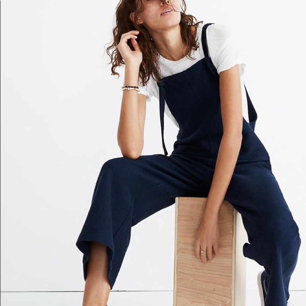 Madewell texture and thread overalls